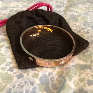 Kate spade rose gold bracelet with dust bag